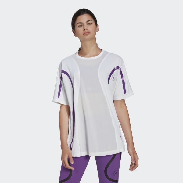 Hvid adidas by Stella McCartney TruePace Running Loose T-shirt IE185