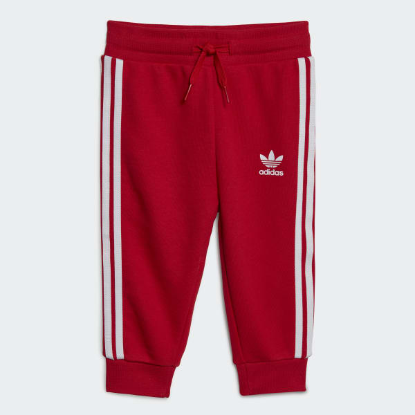 Vermelho Conjunto com Capuz Adicolor