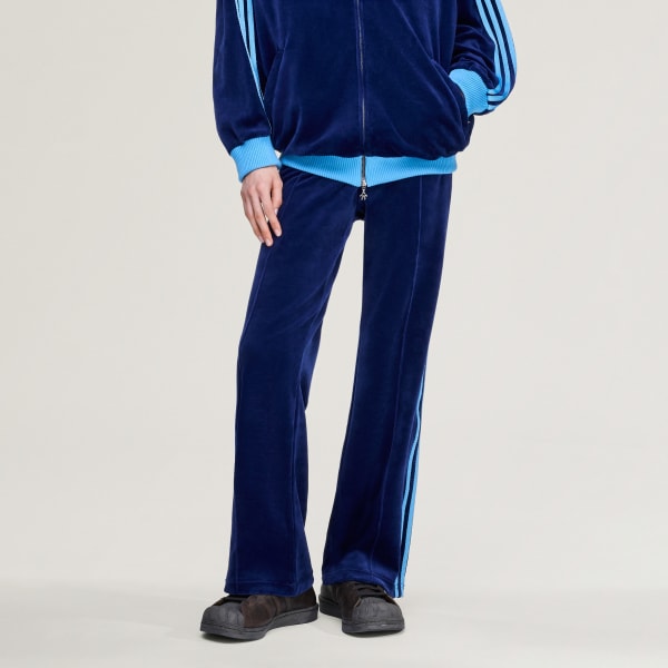 modrá Tepláky adidas Originals by Avavav Velour Track Pant