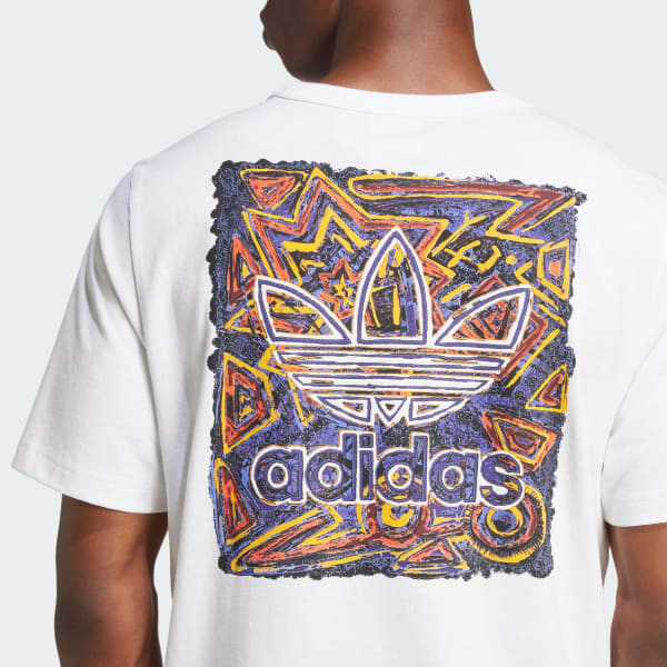 T-shirt adidas Originals 90s Graphic Print Bianco adidas