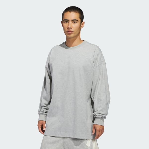 Cinzento Camisola adidas Basketball (Unissexo)