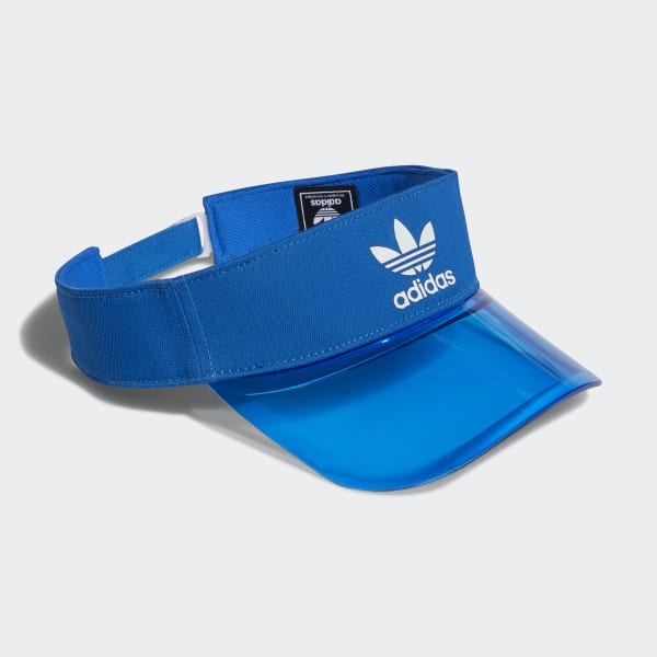 blue adidas visor