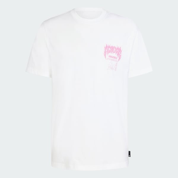 White Trefoil Series Fashion Elevated Tee