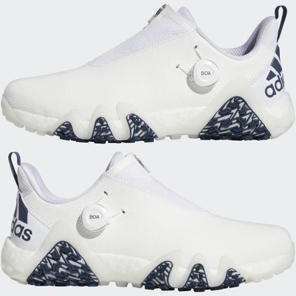 adidas CODECHAOS 22 BOA Spikeless Shoes - White | Men's Golf 