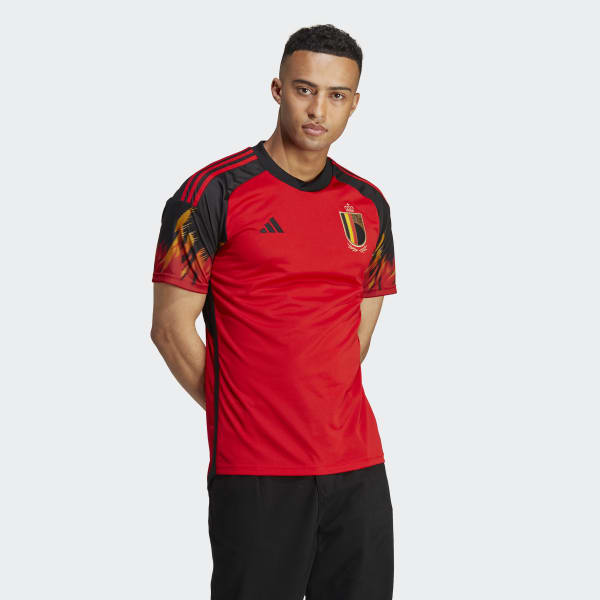 Rojo Camiseta Uniforme de Local Bélgica 22 F6346