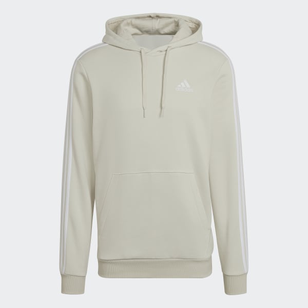 Beige Essentials Fleece 3-Stripes Hoodie 31283