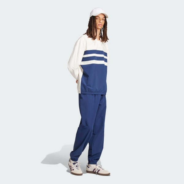 Blue Cuffed Cargo Trousers