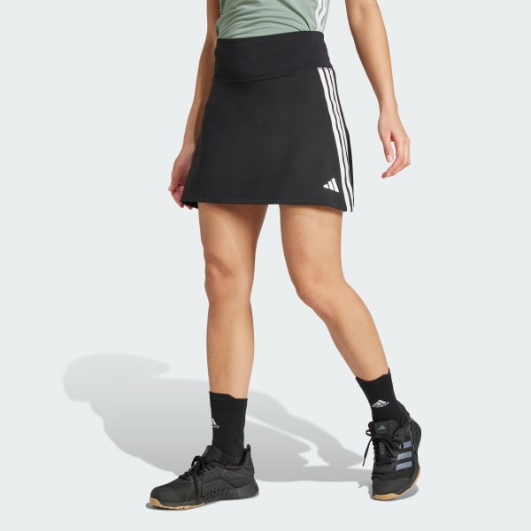 Negro Falda con Shorts Train Essentials 3 Franjas