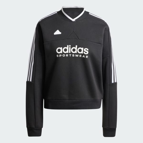 ★★Adairs★★ Tiro Cut 3S Fleece Sweatshirt IX3779 adidas Tiro Cut 3-Stripes Fleece Sweatshirt - Black | adidas