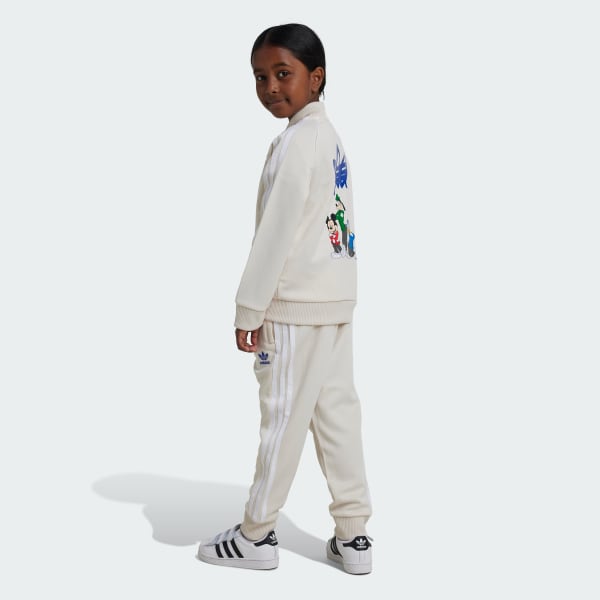 White adidas x Disney Mickey Mouse Track Suit Kids