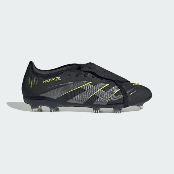 Black Predator Pro Fold-Over Tongue Firm Ground Boots