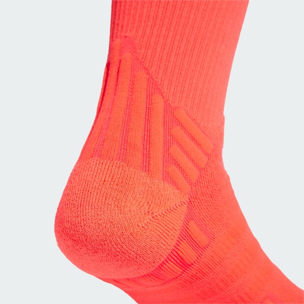 Red Tennis Cushioned Crew Socks 1 Pair