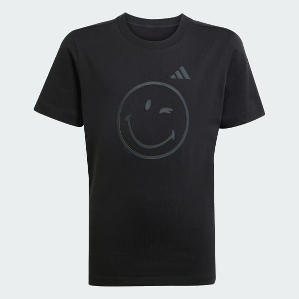 Black adidas X Smileyworld Graphics Tee Kids