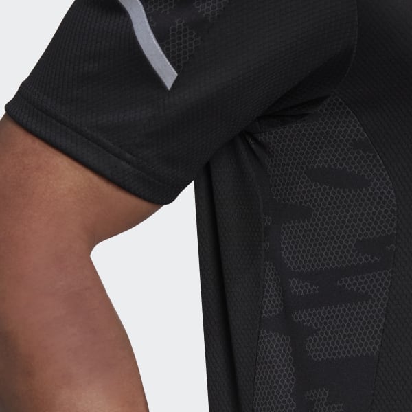 Black All Blacks Rugby Performance Tee QB060