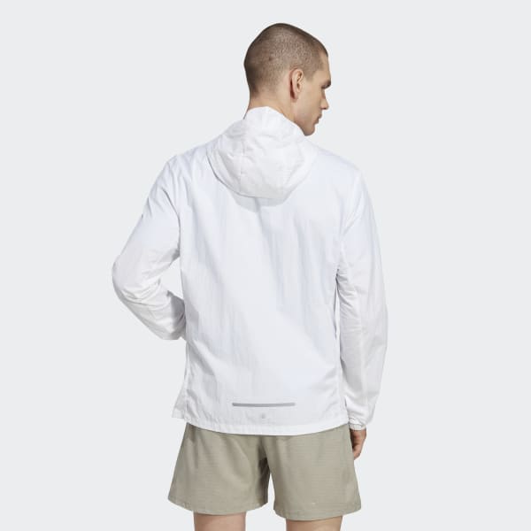 White Marathon Warm-Up Jacket