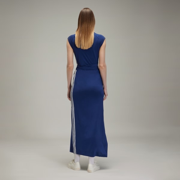 Blue Y-3 Tencel Stripes Dress