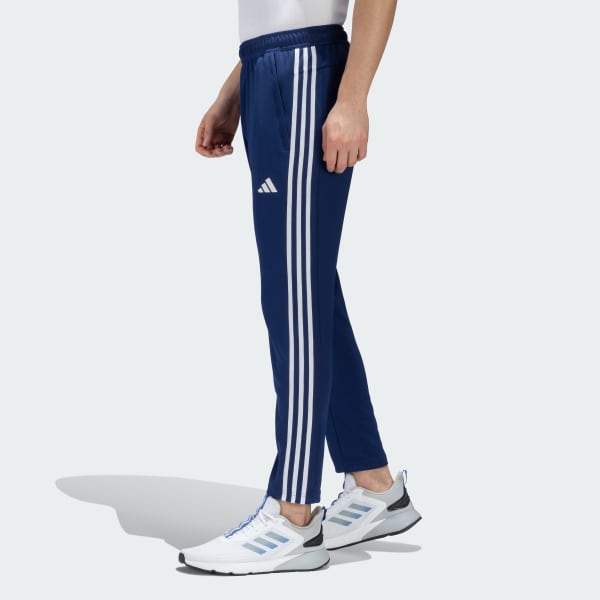 Blue TRAINING ESSENTIALS BASE 3 STRIPES PANTS
