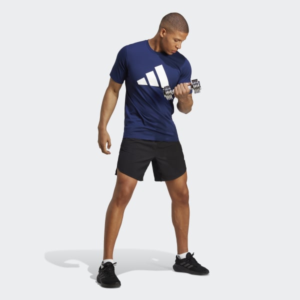 Blau Train Essentials Feelready Logo Training T-Shirt