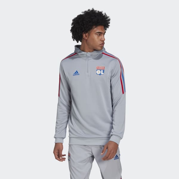 Szary Olympique Lyonnais Condivo 22 Hoodie