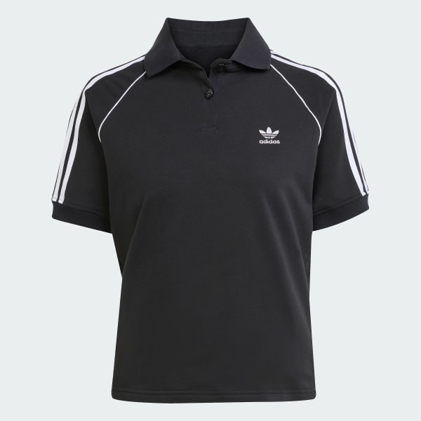 Black SST Adicolor Short Sleeve Polo