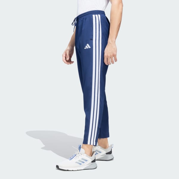Blue 3-Stripes Stanford Open Hem Pants