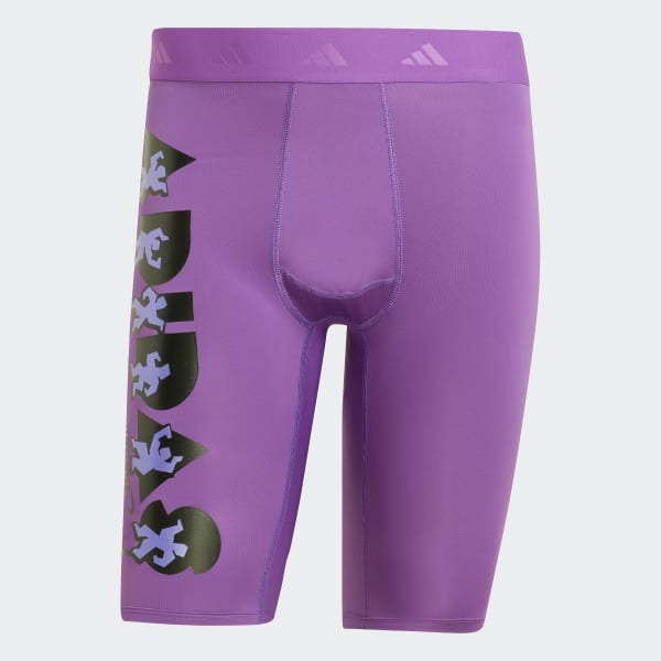 สีม่วง กางเกงปั่นจักรยานขาสั้น adidas X Jeremy Scott