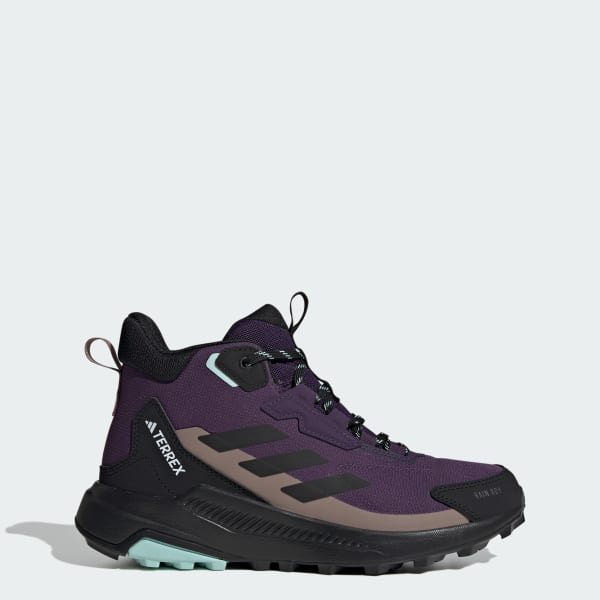 Purple Terrex Anylander Mid Rain.Rdy Hiking Shoes