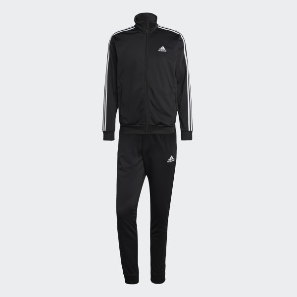 Hitam Track Suit Triko Basic 3-Stripes