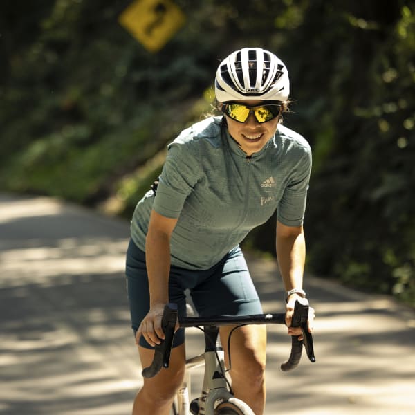 Women's Adidas The Parley Short Sleeve Cycling Jersey - Multi - Medium