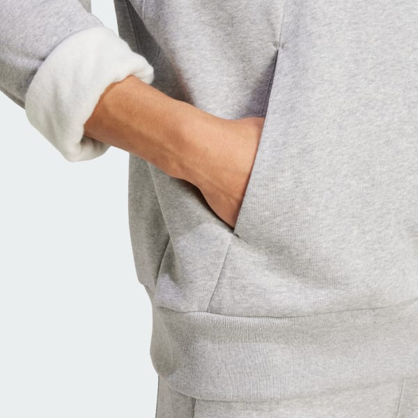 Adidas coeeze hoodie grey top