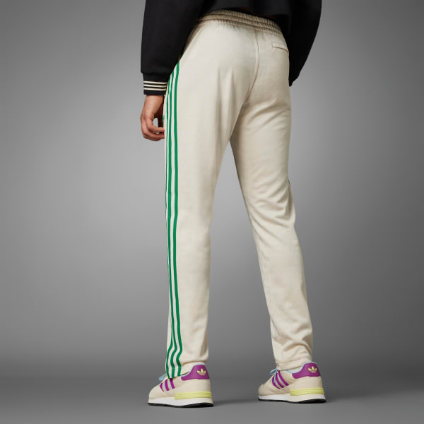 adidas Adicolor 70s Monogram Track Pants - Beige, Men's Lifestyle