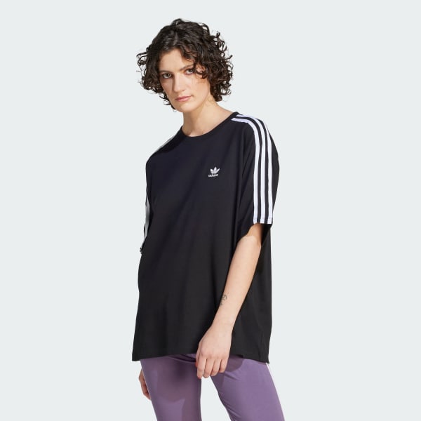 T-shirts adidas Adicolor Classics 3-stripes Long Sleeve T-Shirt Black