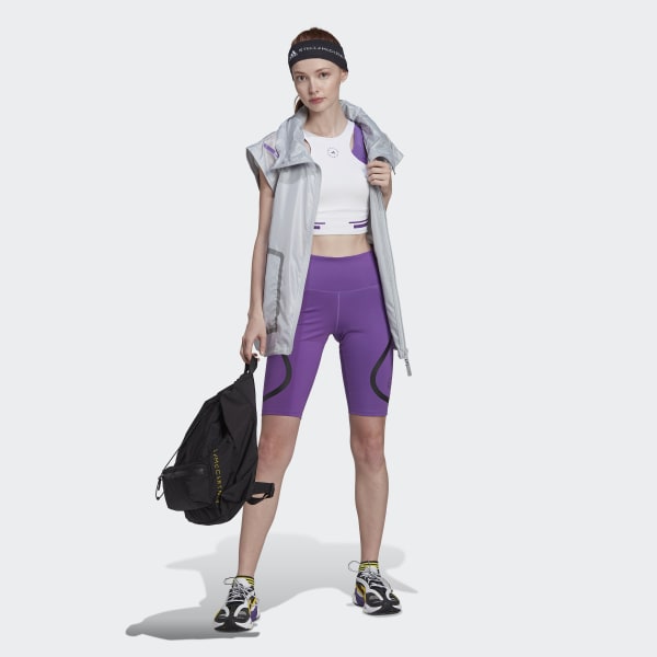 Vit adidas by Stella McCartney TruePace Crop Top HEAT.RDY CL389