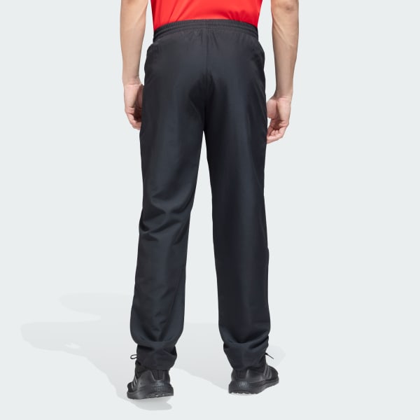 Black Woven adidas 3S Sportswear Straight Pants