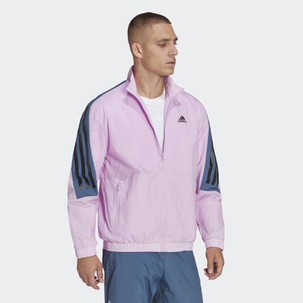 Lila Future Icons 3-Streifen Woven Trainingsjacke