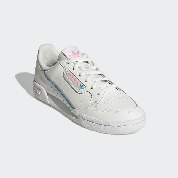 adidas continental 80 off white true pink aqua