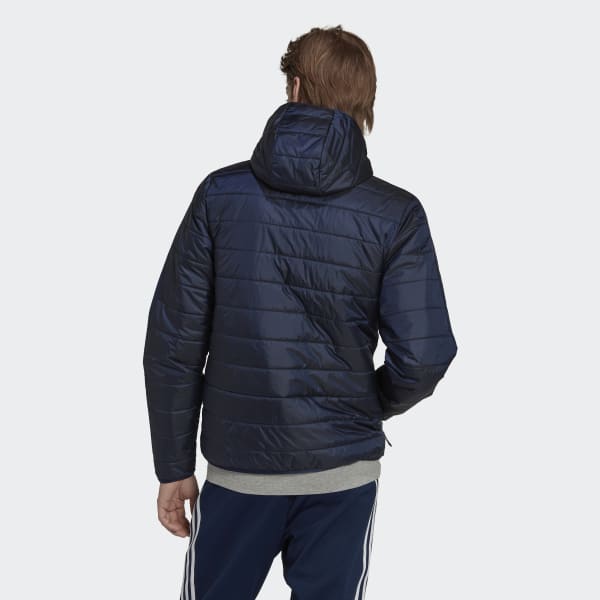 Blue Padded Hooded Puffer Jacket
