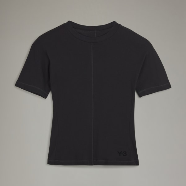 Black Y-3 Fitted Short Sleeve Tee