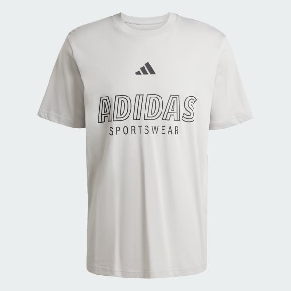 Grigio T-shirt House of Tiro Linear Graphic