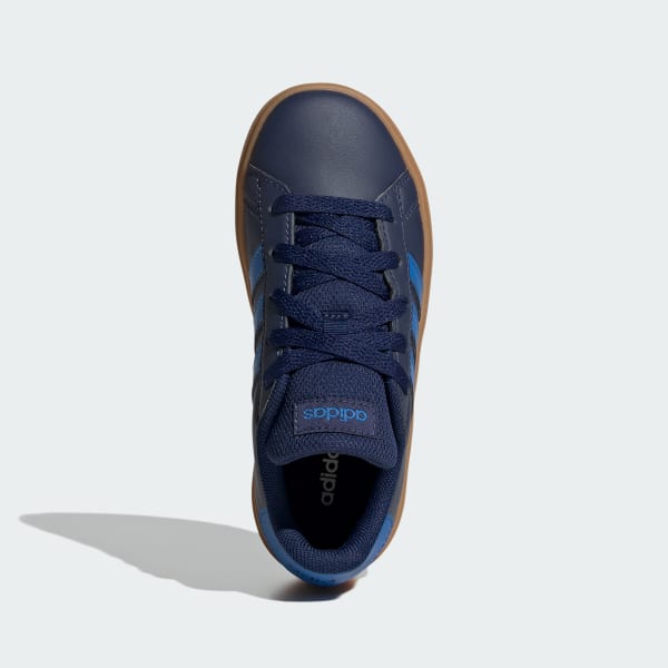 Blue Grand Court Lifestyle Tennis Lace-Up Shoes