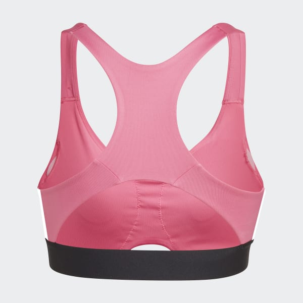 Rosa Top Treino Suporte Médio Powerreact Hyperglam