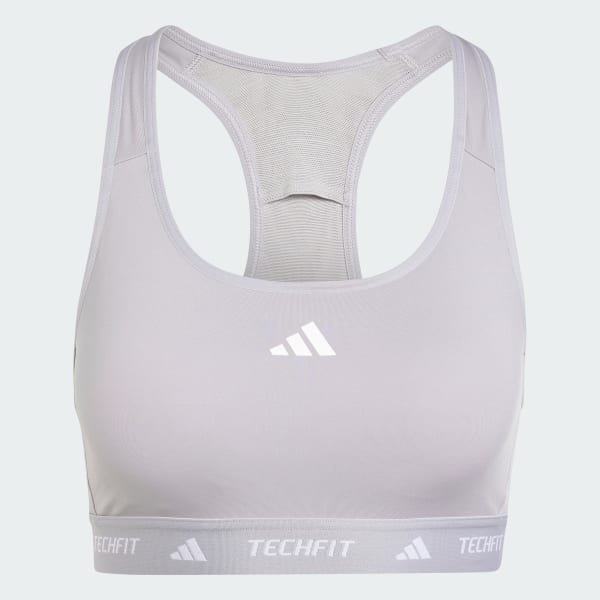 Grey TECHFIT Medium-Support Bra