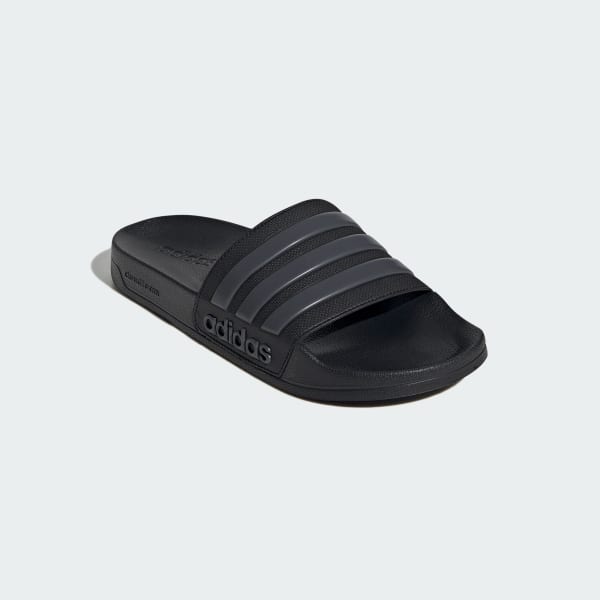 Black Adilette Shower Slides