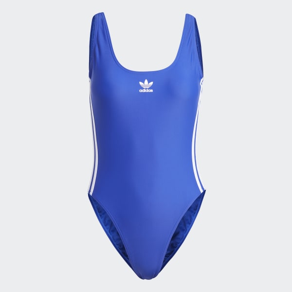 Blue Adicolor 3-Stripes Swimsuit