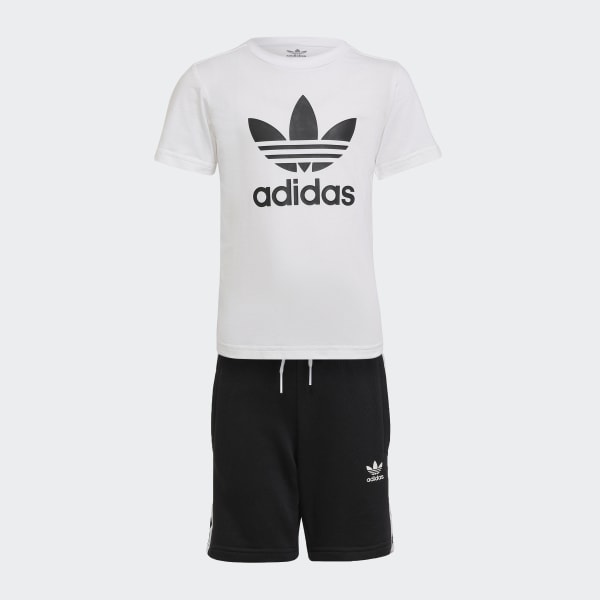 Weiss adicolor Shorts und T-Shirt Set RW129