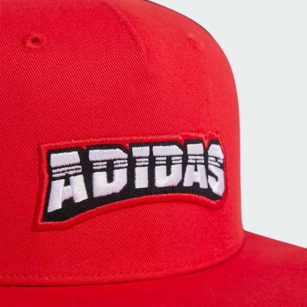 正品 adidas Adilenium flat brim graphic cap キャップ adidas Adilenium Flat Brim Graphic Cap - Red | adidas