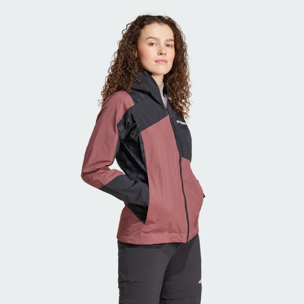 Burgundy TERREX Xperior Hybrid RAIN.RDY Jacka