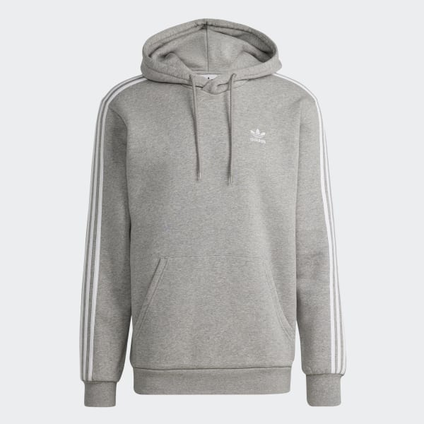 Gris Sweat-shirt à capuche Adicolor Classics 3-Stripes