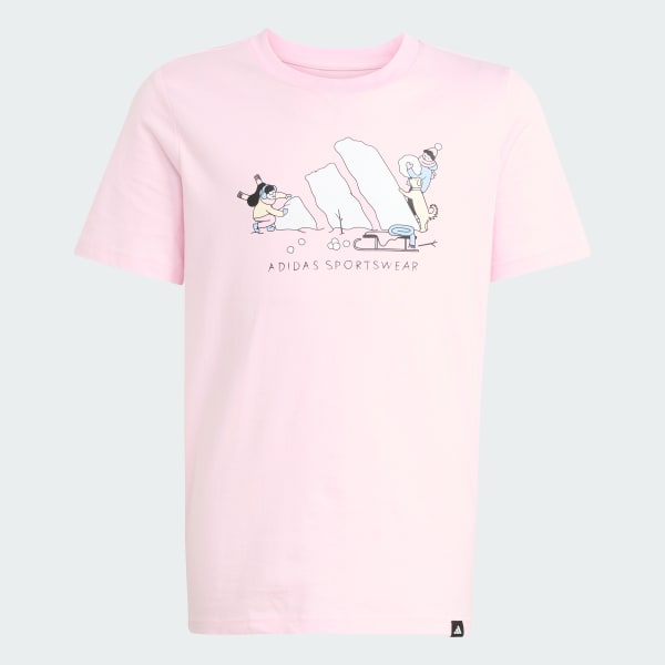 Rose Winter Sports Graphic T-Shirt Kids