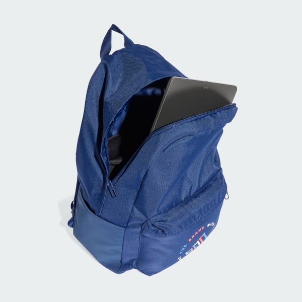 Blue Classic Print Backpack